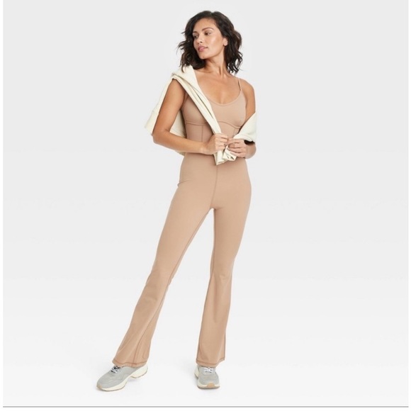 JoyLab Flare Long Bodysuit - Tan - NWT - Picture 3 of 4